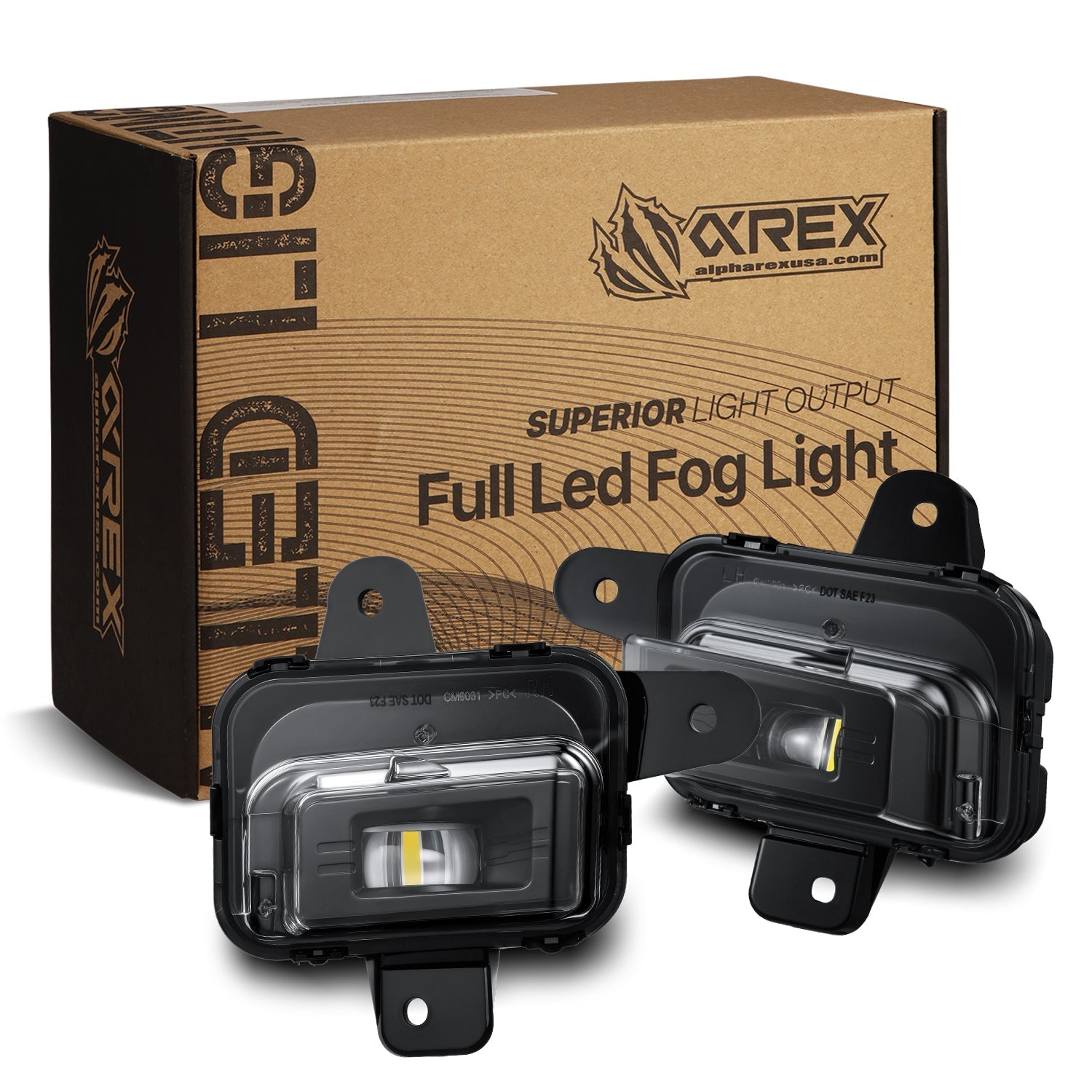 AlphaRex 210021 22-25 GMC Sierra 1500 LED Fog Lights - White/Amber