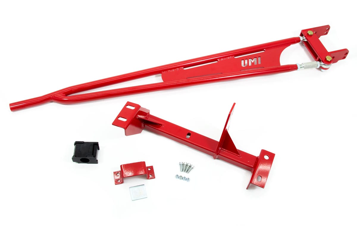 UMI Performance 220507-R Torque Arm Kit Manual Transmission Red