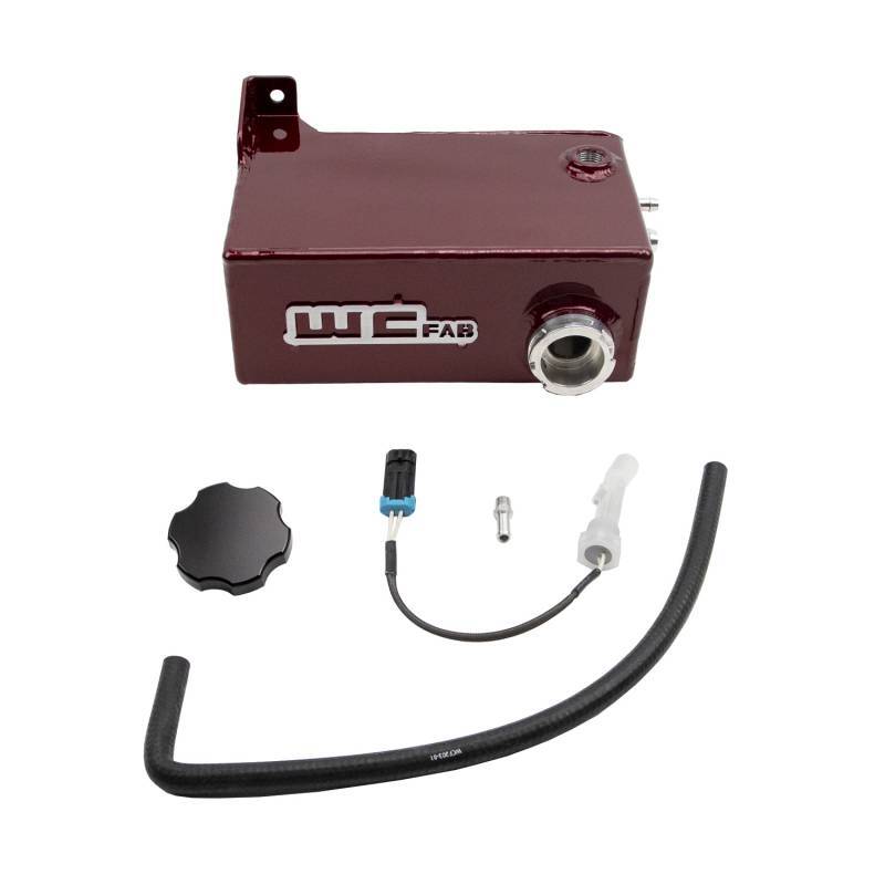 Wehrli Custom Fabrication WCF100647-RED Factory Location Coolant Tank Kit WCFab Red for 2011-2016 Chevrolet Silverado / GMC Sierra 2500 HD / 3500 HD LML Duramax