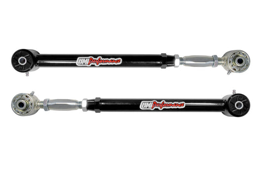 UMI Performance 2039CM-B On-Car Adjustable Lower Arms Urethane/Roto-Joint Black