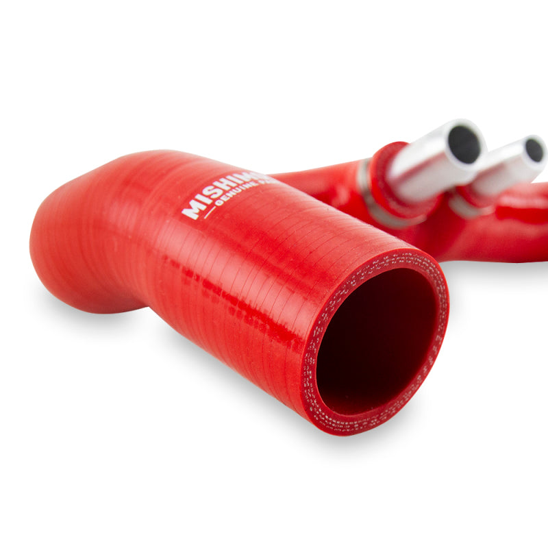 Mishimoto 2018+ Jeep Wrangler JL / Gladiator JT 3.6L AT Red Silicone Radiator Coolant Hose Kit - #MMHOSE-JLP-18ARD