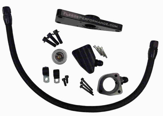Fleece Performance FPE-CLNTBYPS-CUMMINS-MAN for 03-07 Dodge 5.9L / 04.5-12 6.7L Cummins Coolant Bypass Kit (03-07 Manual Transmission)