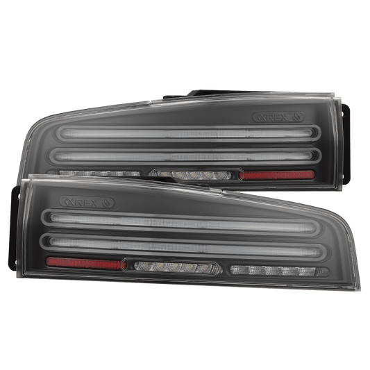 AlphaRex 691010 23-25 Nissan Z Nova-Series Twin-Loop Style Prismatic LED Tail Lights - Black