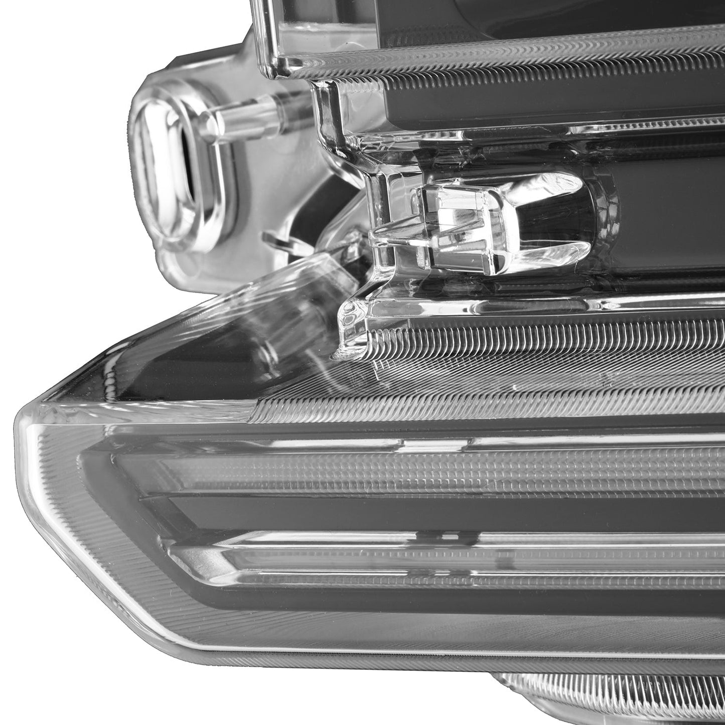 AlphaRex 880908 23-26 Ford F-250 SD LUXX LED Projector Headlights Alpha Black w/Activation Light/Sequential Signal/Switchback