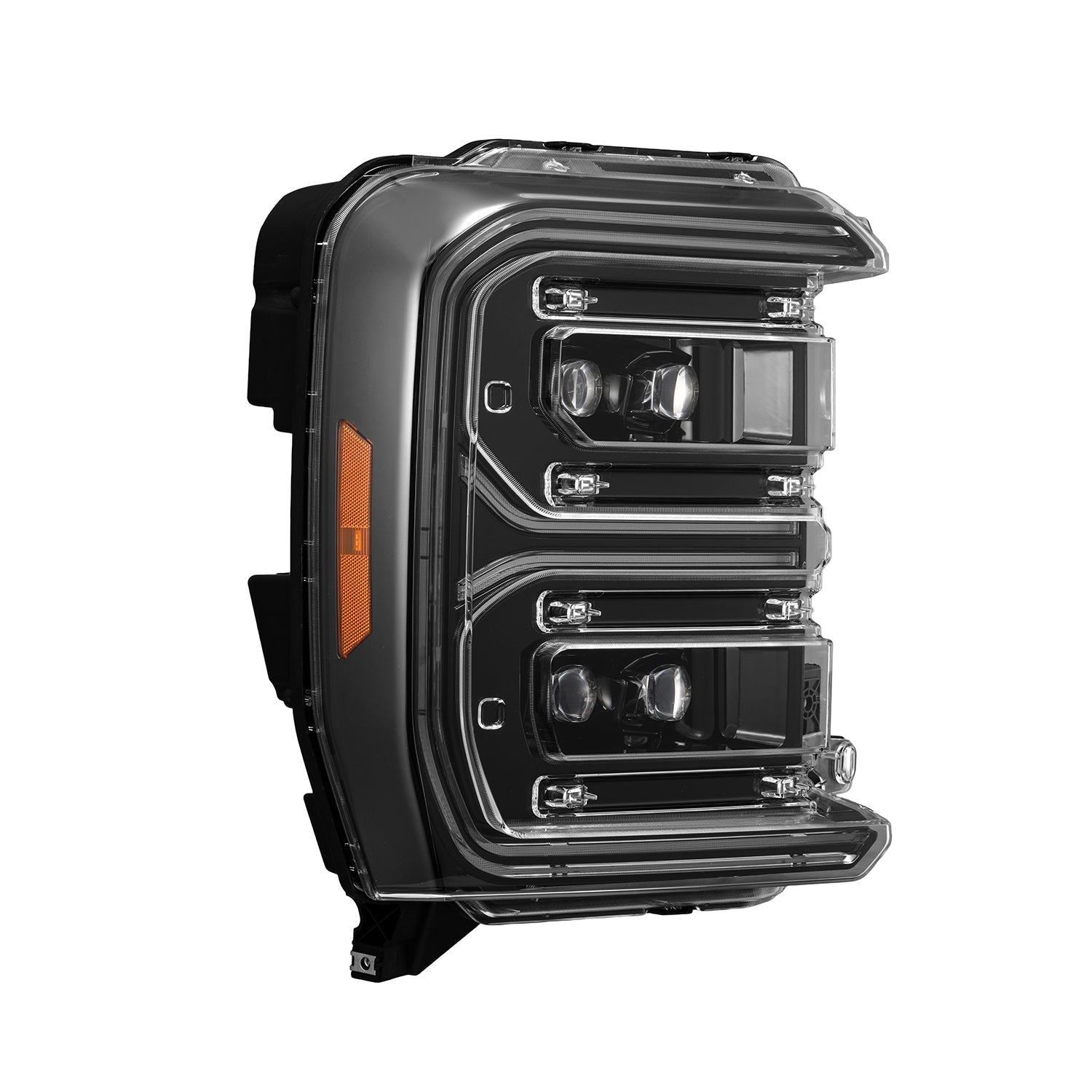AlphaRex 880894 23-26 Ford F-250 SD NOVA LED Projector Headlights Alpha Black w/Activation Light/Sequential Signal/Switchback