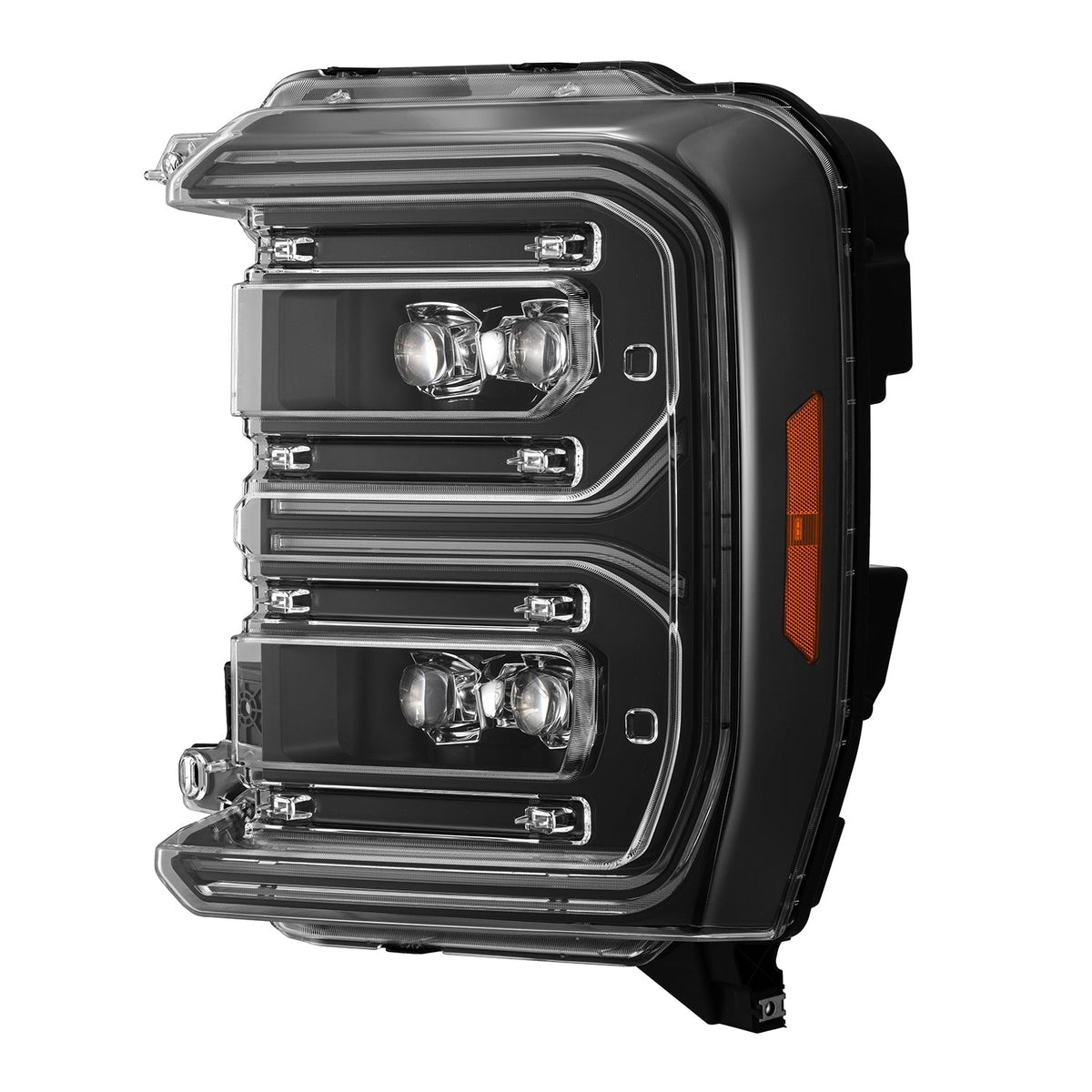 AlphaRex 880895 23-26 Ford F-250 SD NOVA LED Projector Headlights Black w/Activation Light/Sequential Signal/Switchback