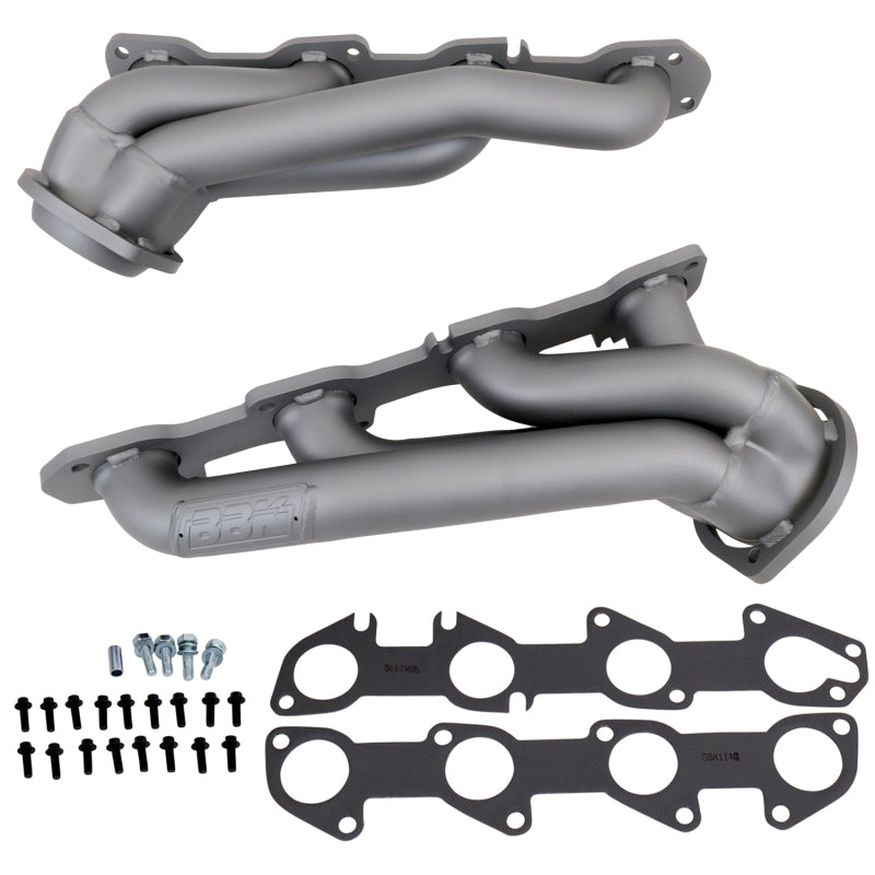 BBK Performance 4028 Shorty Headers 1-3/4 Titanium Ceramic for 2009-2023 Chrysler 300, Dodge Charger / Challenger (5.7L Hemi)
