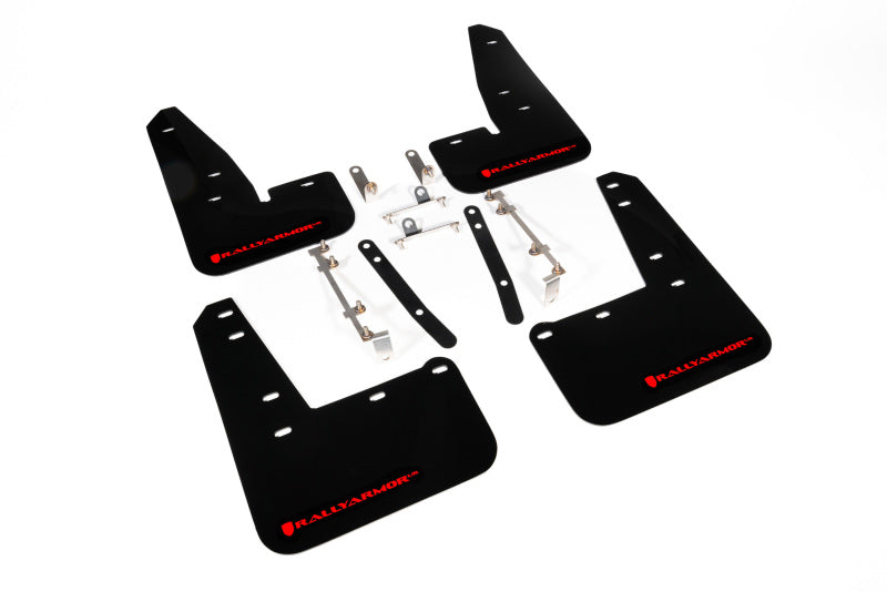 Rally Armor UR Mud Flaps - 2023-2026 Toyota GR Corolla - Black/Red Logo - #MF89-UR-BLK-RD