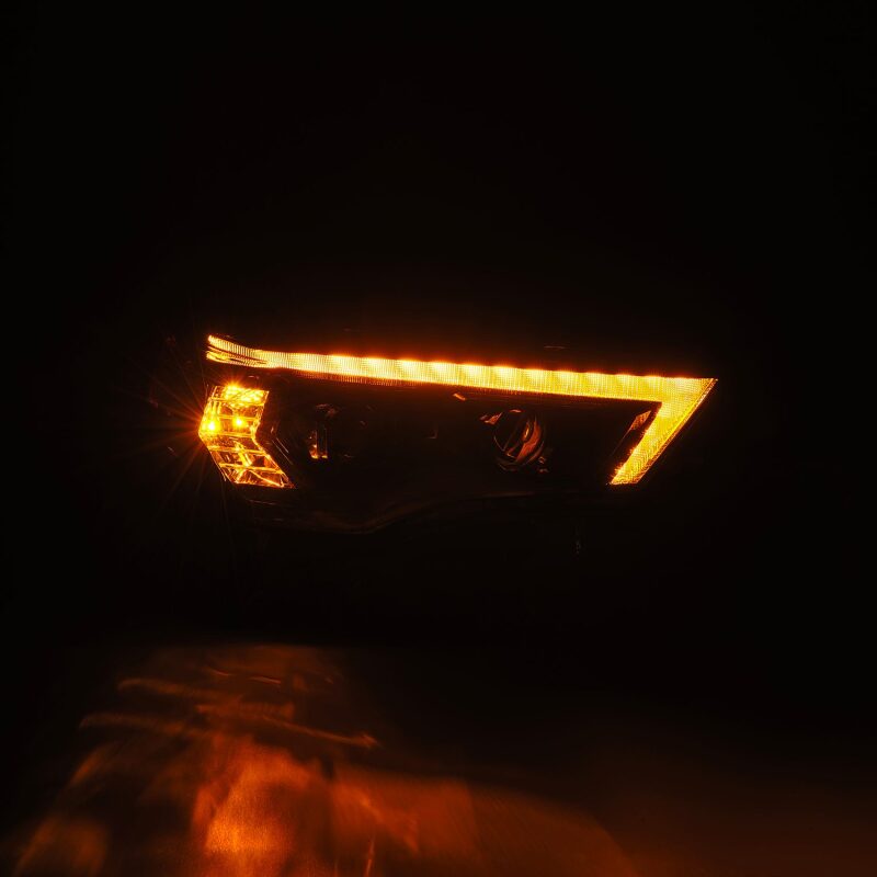 AlphaRex 880850 14-20 Toyota 4Runner PRO-Series LED Projector Headlights Alpha-Black w/Sequential Signal/DRL