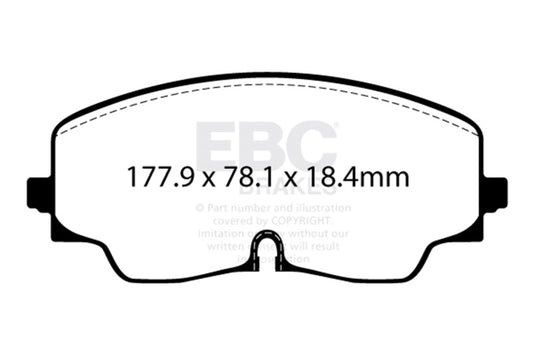EBC 2022+ Volkswagen Golf R (Mk8) Bluestuff Front Brake Pads DP52448NDX