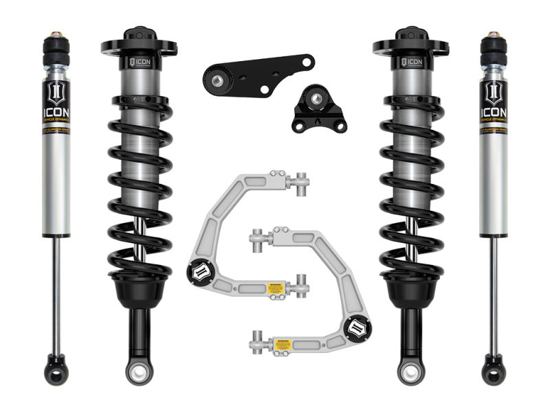 Icon 2024+ Toyota Tacoma 1.25-3in Stage 2 Suspension System  w/ Tubular Overland Rear Coils