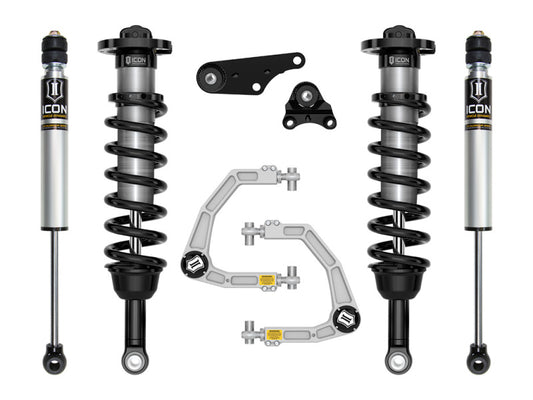 Icon 2024+ Toyota Tacoma 1.25-3in Stage 2 Suspension System  w/ Tubular Overland Rear Coils