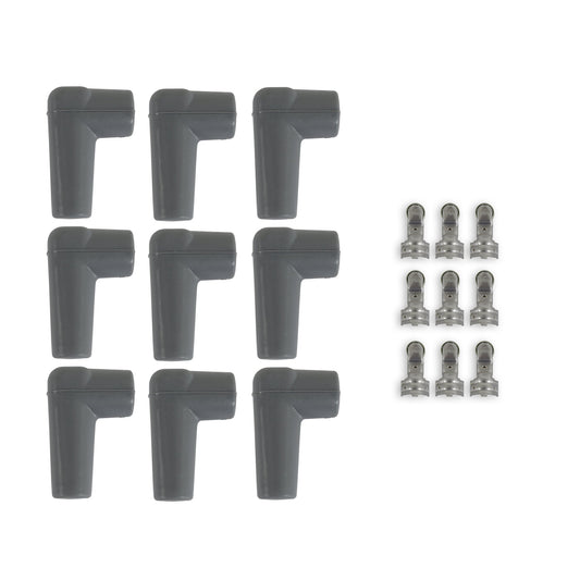 MSD 8848 Boot & Terminal Kit 90 Deg Short HEI Gray