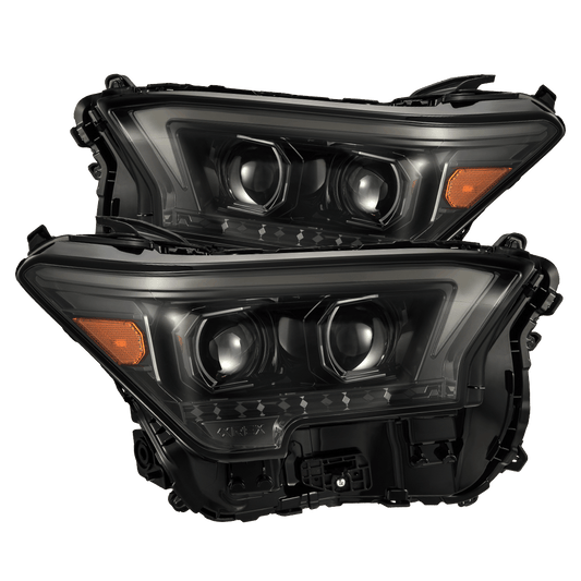 AlphaRex 880334 2023-2024 Toyota Tacoma LUXX-Series LED Projector Headlights Alpha Black with Activation Light & Sequential Signal + DRL