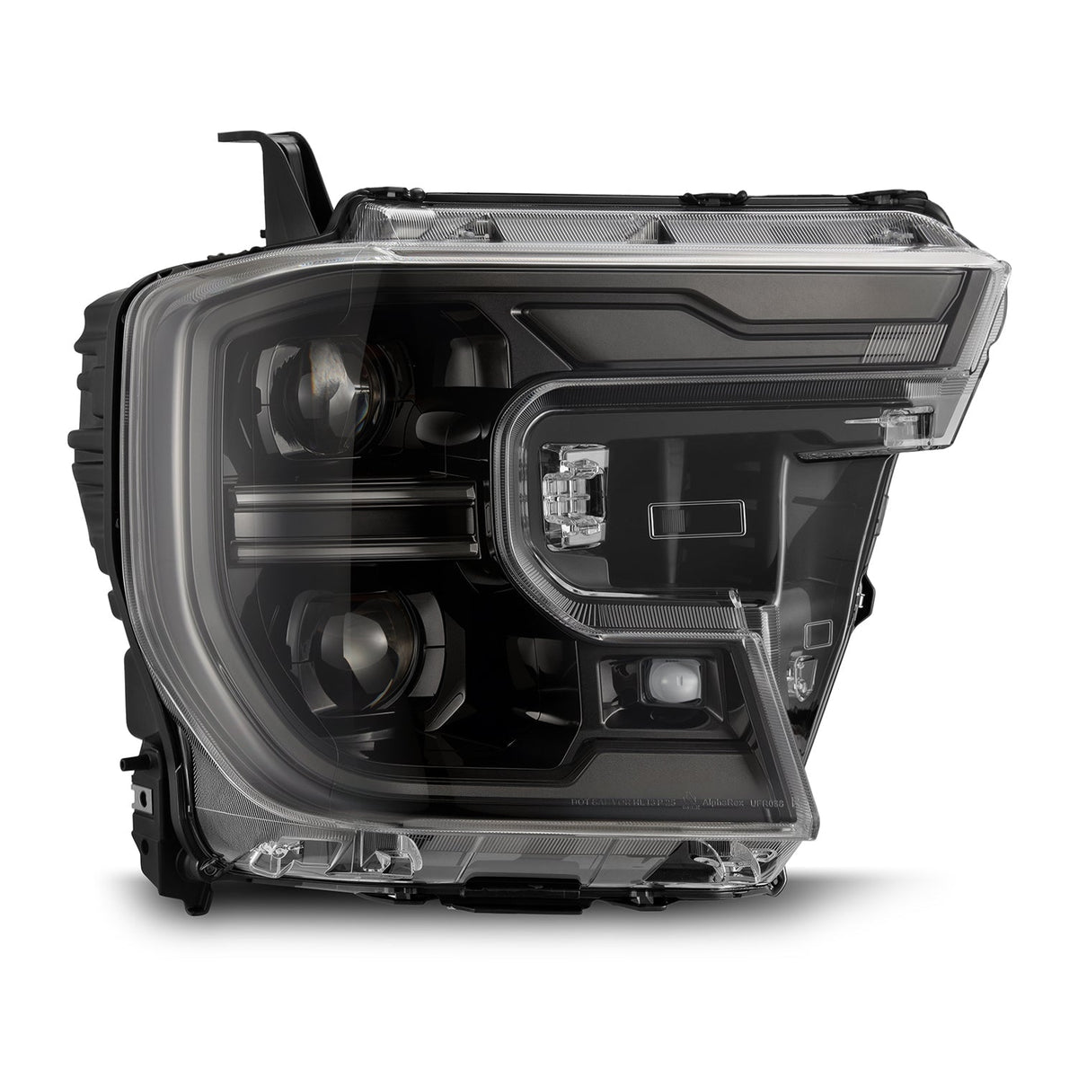 AlphaRex 880902 24-26 Ford Ranger LUXX LED Projector Headlights Alpha Black w/Activation Light/Sequential Signal/Switchback