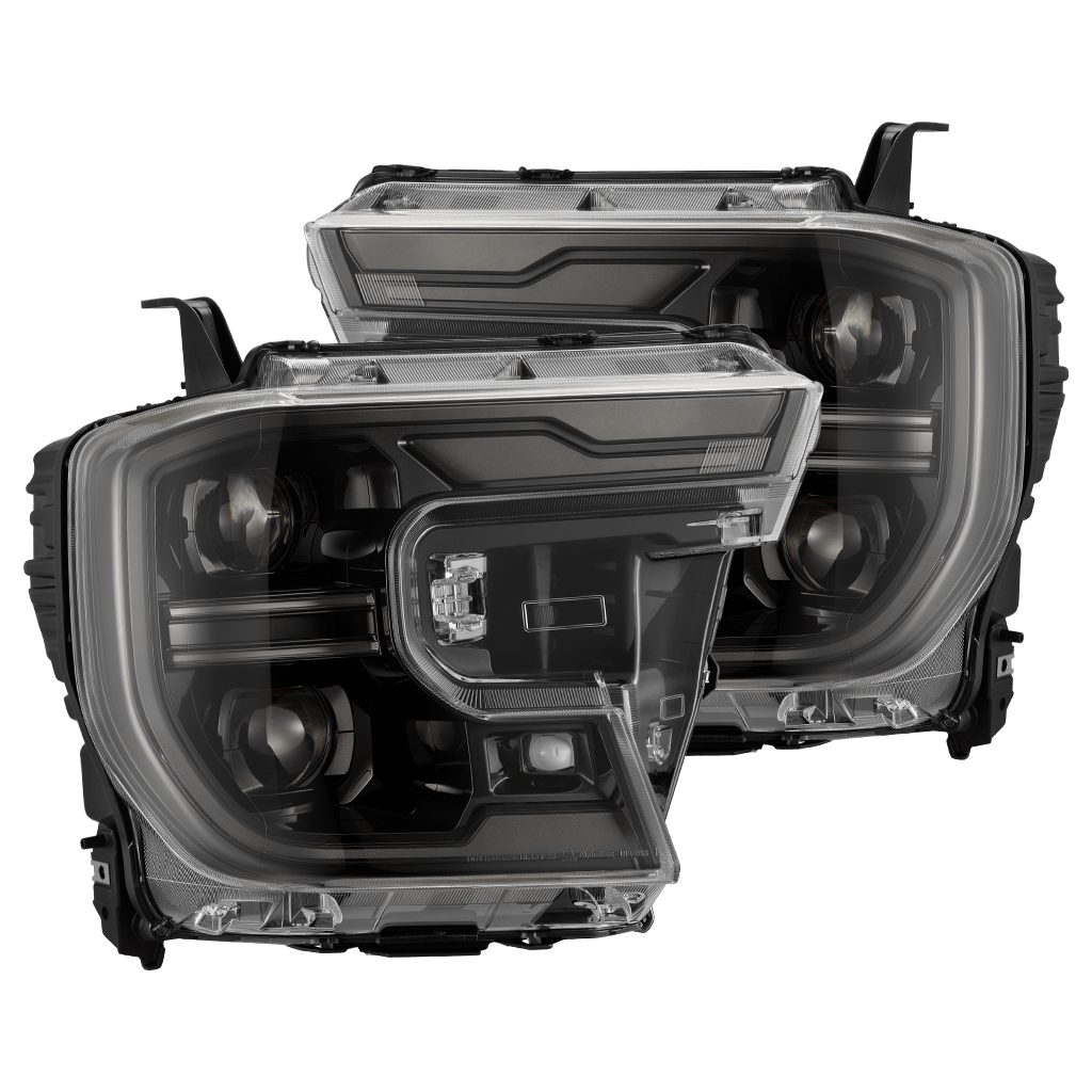 AlphaRex 880902 24-26 Ford Ranger LUXX LED Projector Headlights Alpha Black w/Activation Light/Sequential Signal/Switchback