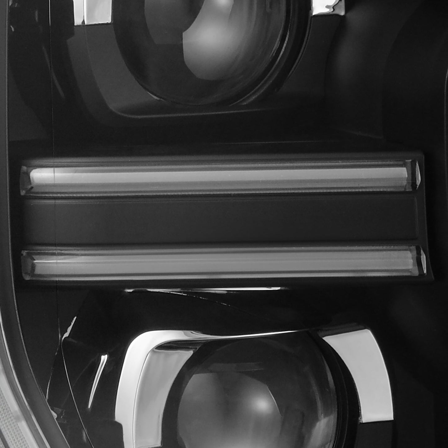 AlphaRex 880903 24-26 Ford Ranger LUXX LED Projector Headlights Black w/Activation Light/Sequential Signal/Switchback