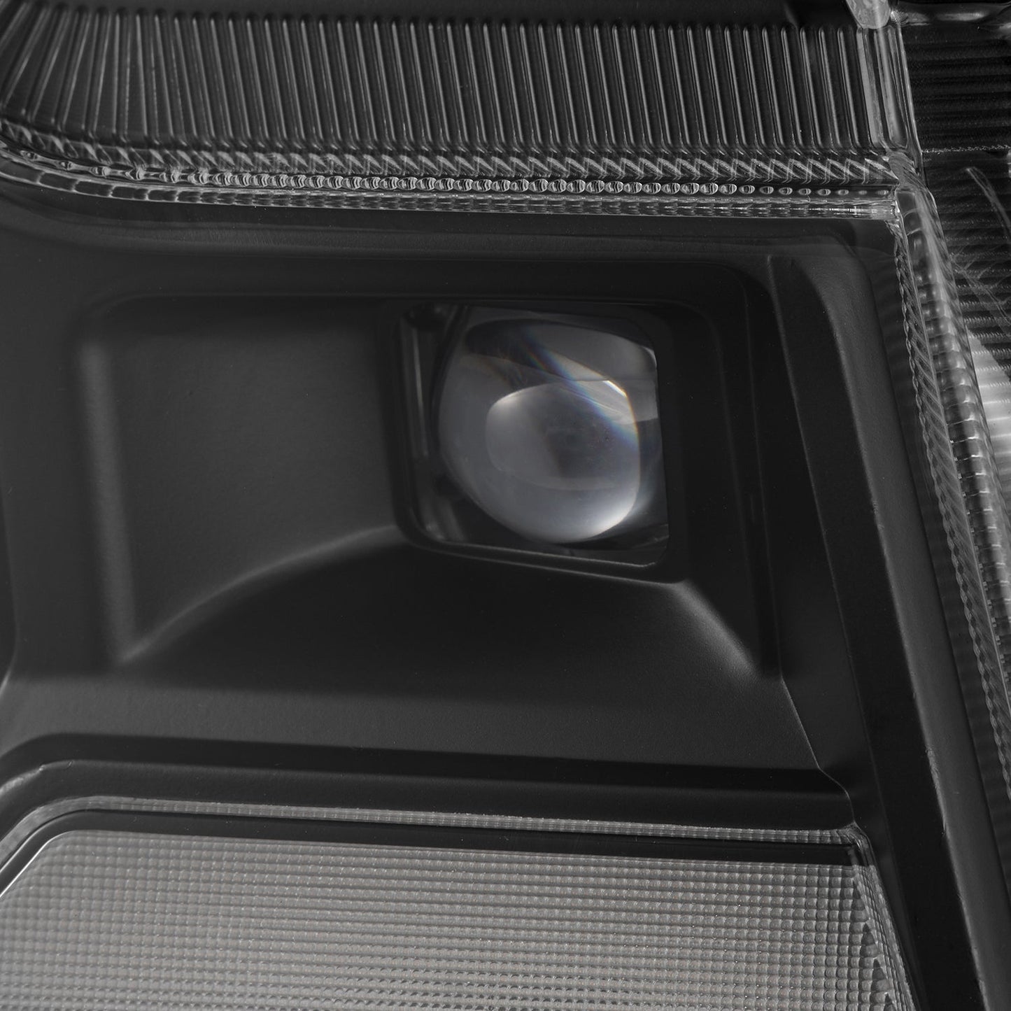 AlphaRex 880903 24-26 Ford Ranger LUXX LED Projector Headlights Black w/Activation Light/Sequential Signal/Switchback