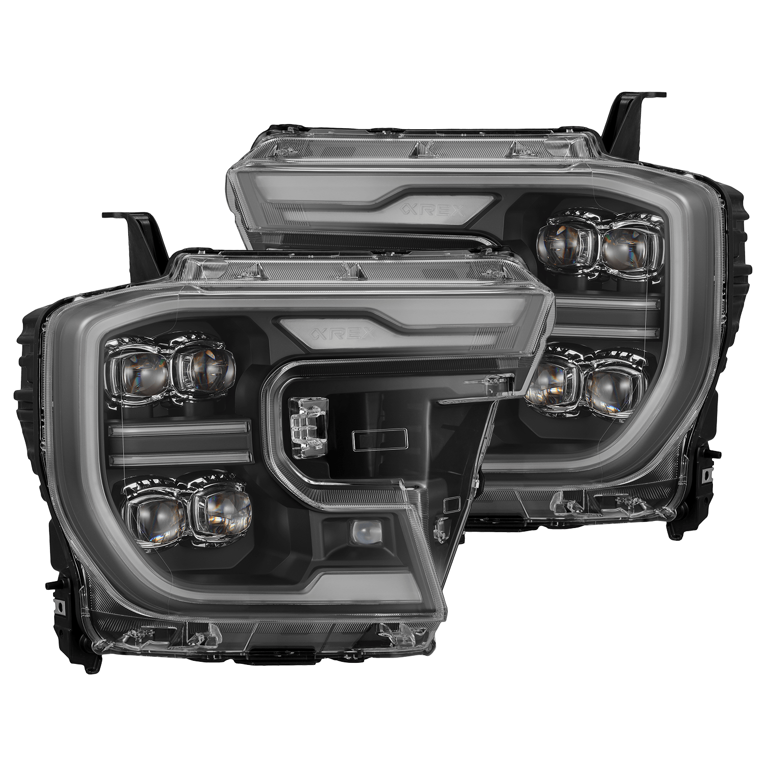 AlphaRex 880893 24-26 Ford Ranger NOVA LED Projector Headlights Black w/Activation Light/Sequential Signal/Switchback