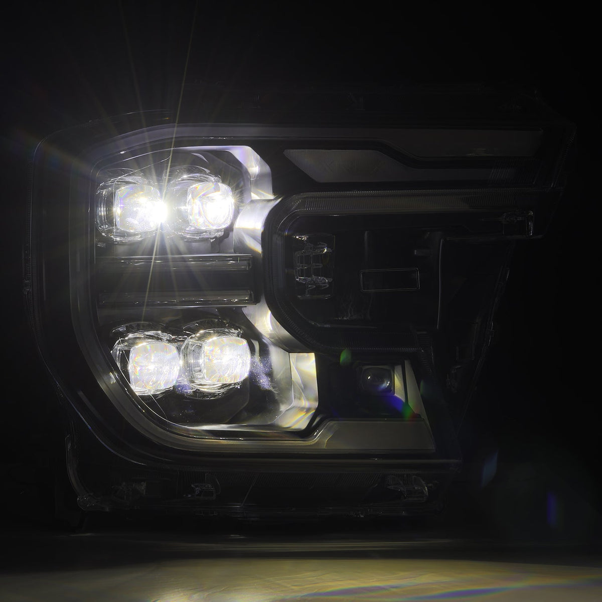 AlphaRex 880893 24-26 Ford Ranger NOVA LED Projector Headlights Black w/Activation Light/Sequential Signal/Switchback
