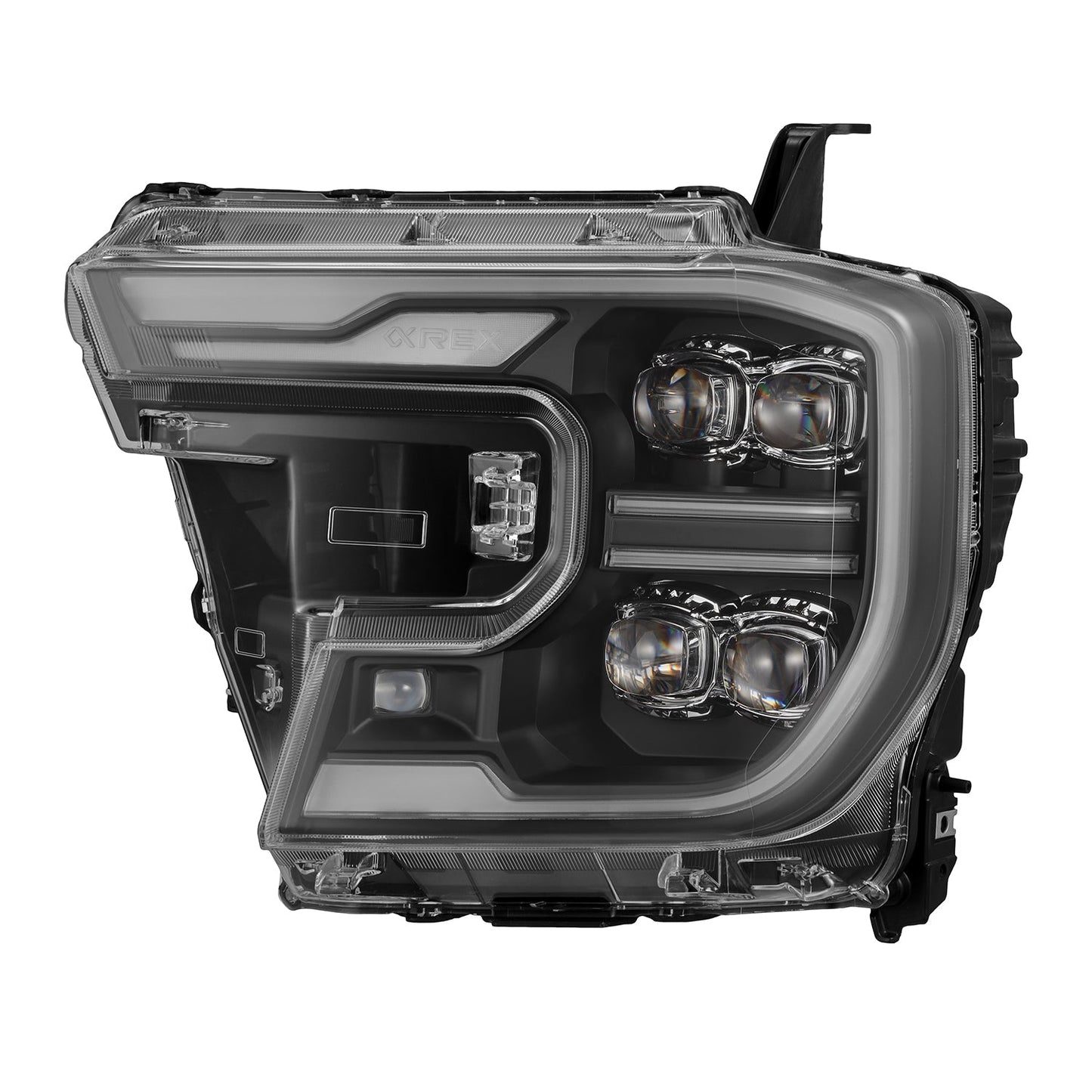 AlphaRex 880893 24-26 Ford Ranger NOVA LED Projector Headlights Black w/Activation Light/Sequential Signal/Switchback