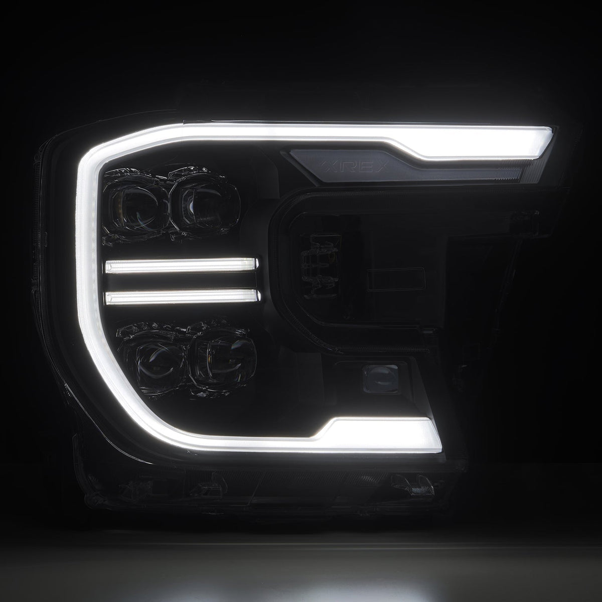 AlphaRex 880893 24-26 Ford Ranger NOVA LED Projector Headlights Black w/Activation Light/Sequential Signal/Switchback