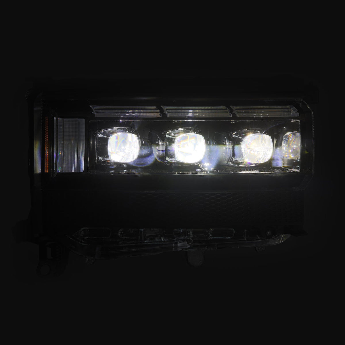 AlphaRex 880896 24-26 Toyota LC250 NOVA LED Projector Headlight Alpha Black with Activation Light/Sequential Signal/Switchback