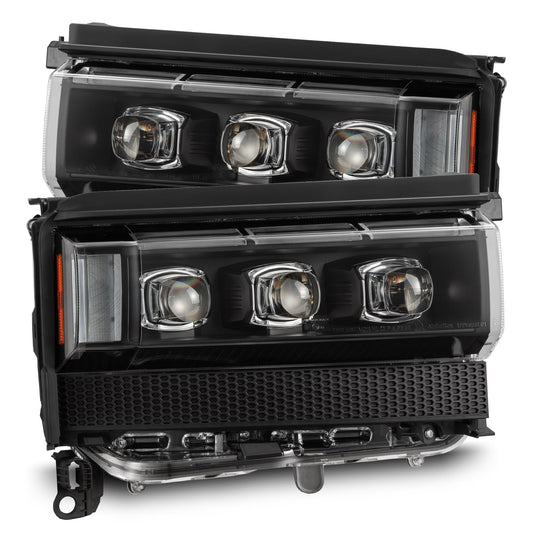 AlphaRex 880897 2024-2026 Toyota LC250 NOVA LED Projector Headlight Black with Activation Light/Sequential Signal/Switchback