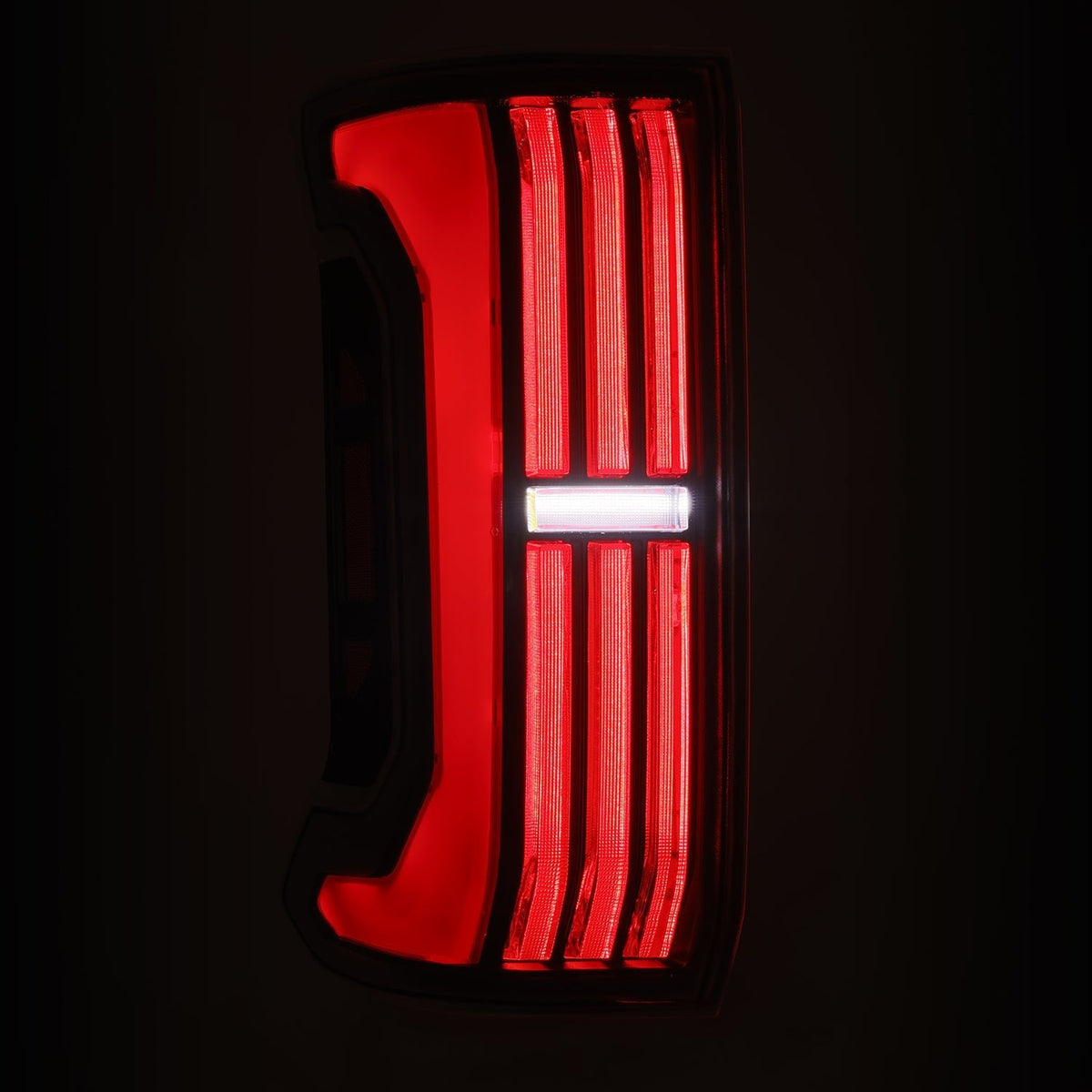 AlphaRex 679010 2024-2025 Toyota Tacoma NOVA-Series LED Prismatic Tail Lights - Black Red