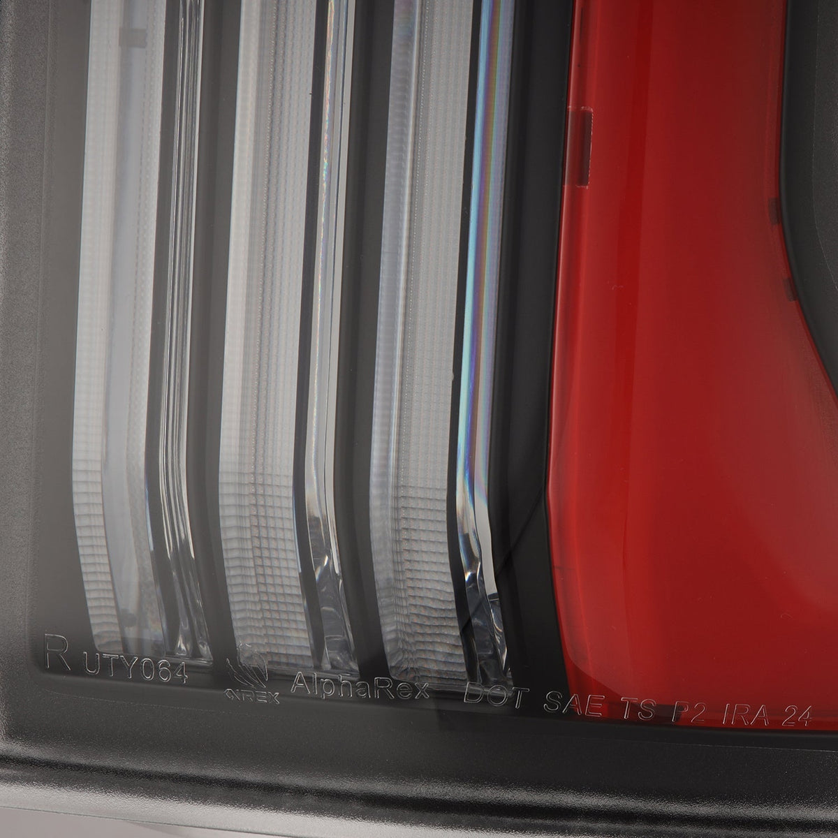 AlphaRex 679010 2024-2025 Toyota Tacoma NOVA-Series LED Prismatic Tail Lights - Black Red