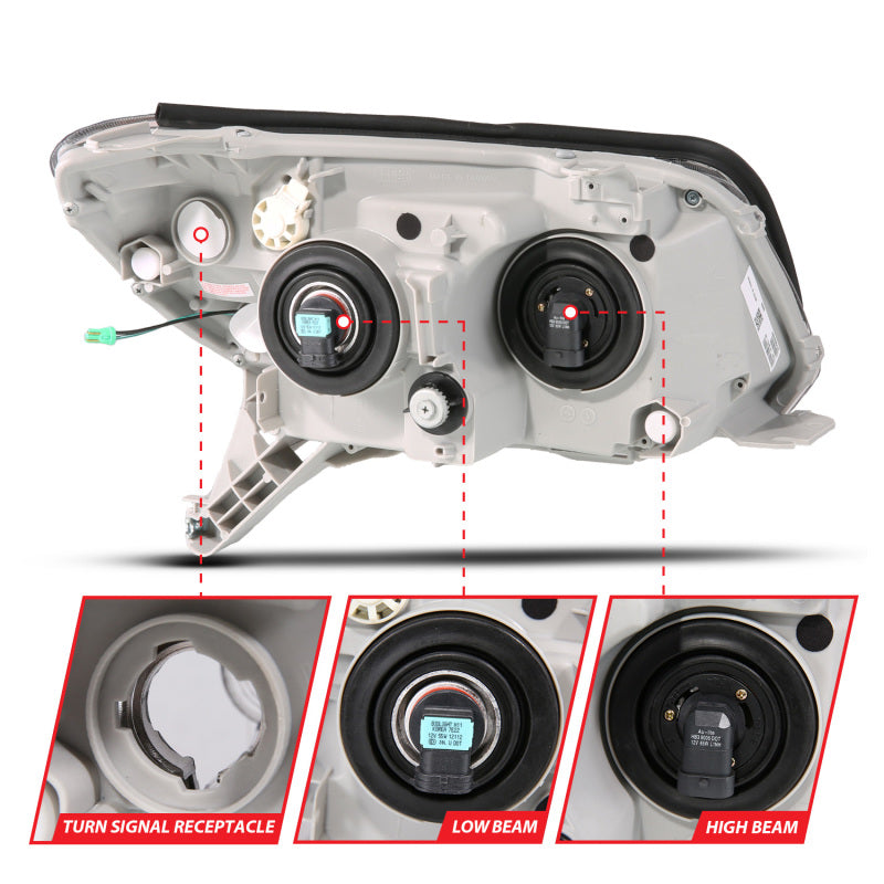 ANZO 2006-2009 Toyota 4Runner LED Projector Headlights