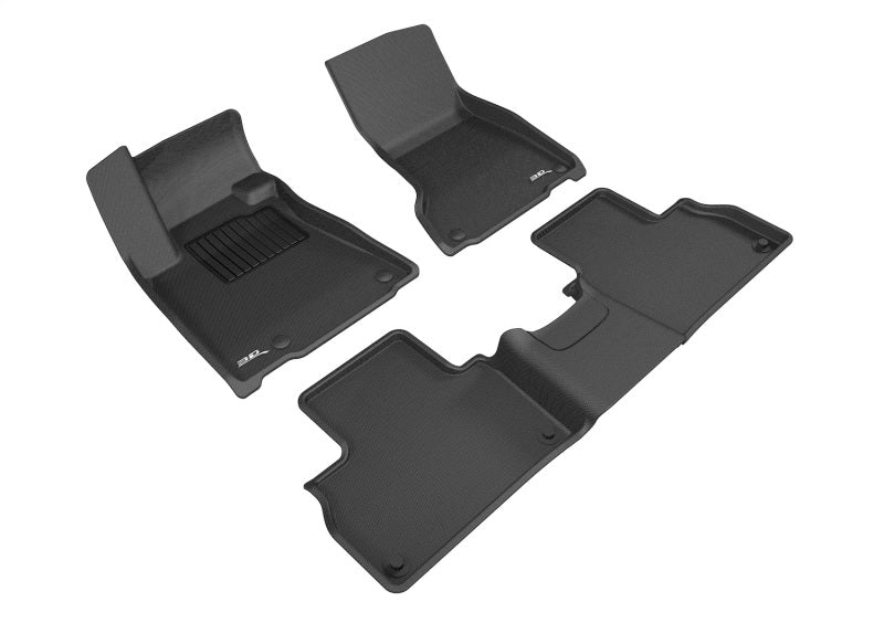 3D MAXpider Kagu Front & Rear Floor Mats for 2017-2018 Maserati Levante