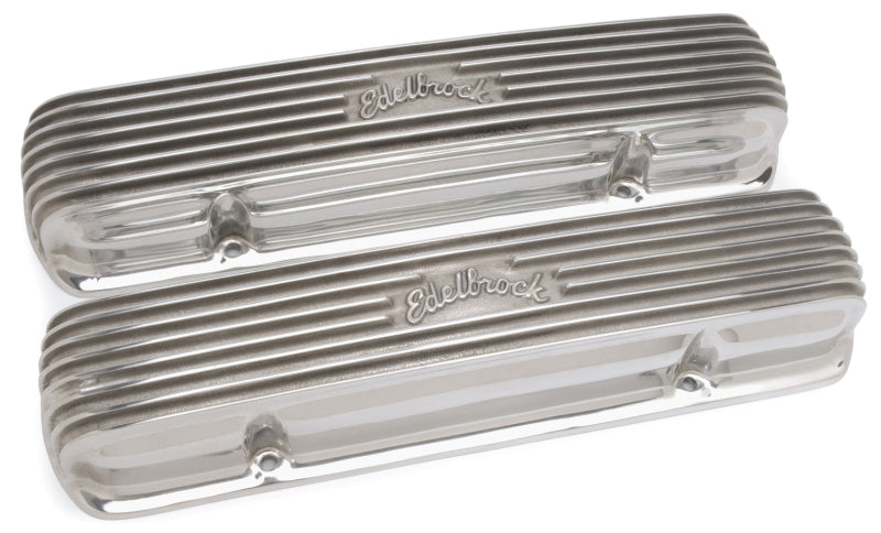 Edelbrock 4130 Valve Cover Classic Series Pontiac 1962-1979 301-455 CI V8 Polished