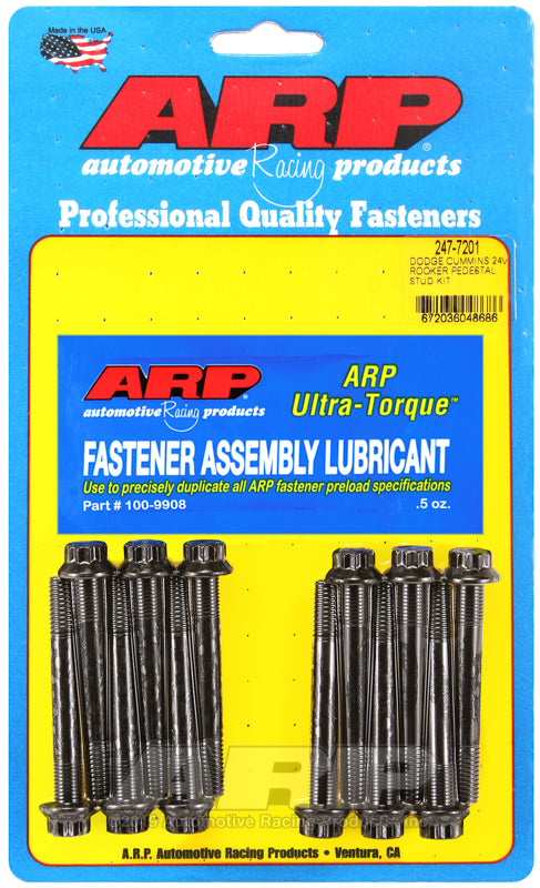 ARP 247-7201 for Dodge Cummins 24V Rocker Pedestal Rocker Stud Kit