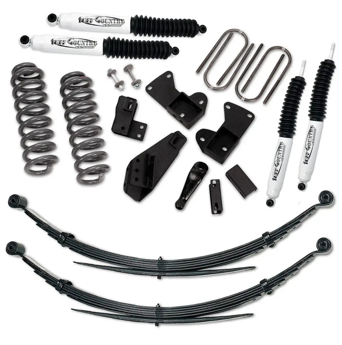 Tuff Country 24812KN 4in Lift Kit with Rear Leaf Springs SX8000 for 1981-1996 Ford Bronco 4WD