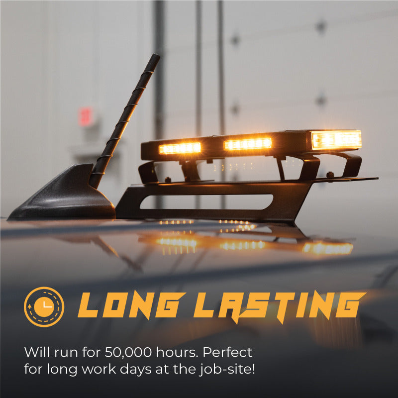 Putco for Universal 48in Tri Color Hornet Light (Amber/Blue/White) - LED Stealth Rooftop Strobe Bar