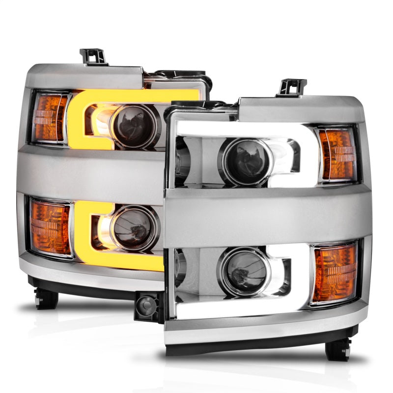 ANZO 2015-2019 Chevrolet Silverado 2500 HD LED Projector Headlights