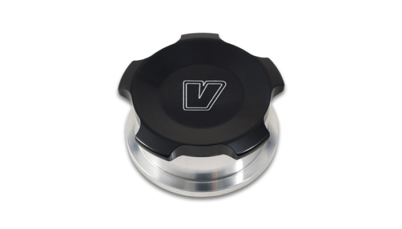 Vibrant 1.5in OD Aluminum Weld Bungs w/Black Anodized Threaded Cap