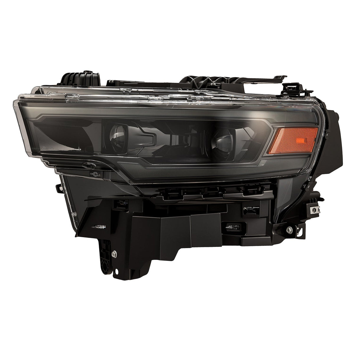 AlphaRex 880906 25-26 Dodge Ram 1500 Luxx LED Projector Headlights -Alpha Black w/Activation Light/Sequential Signal/Switchback