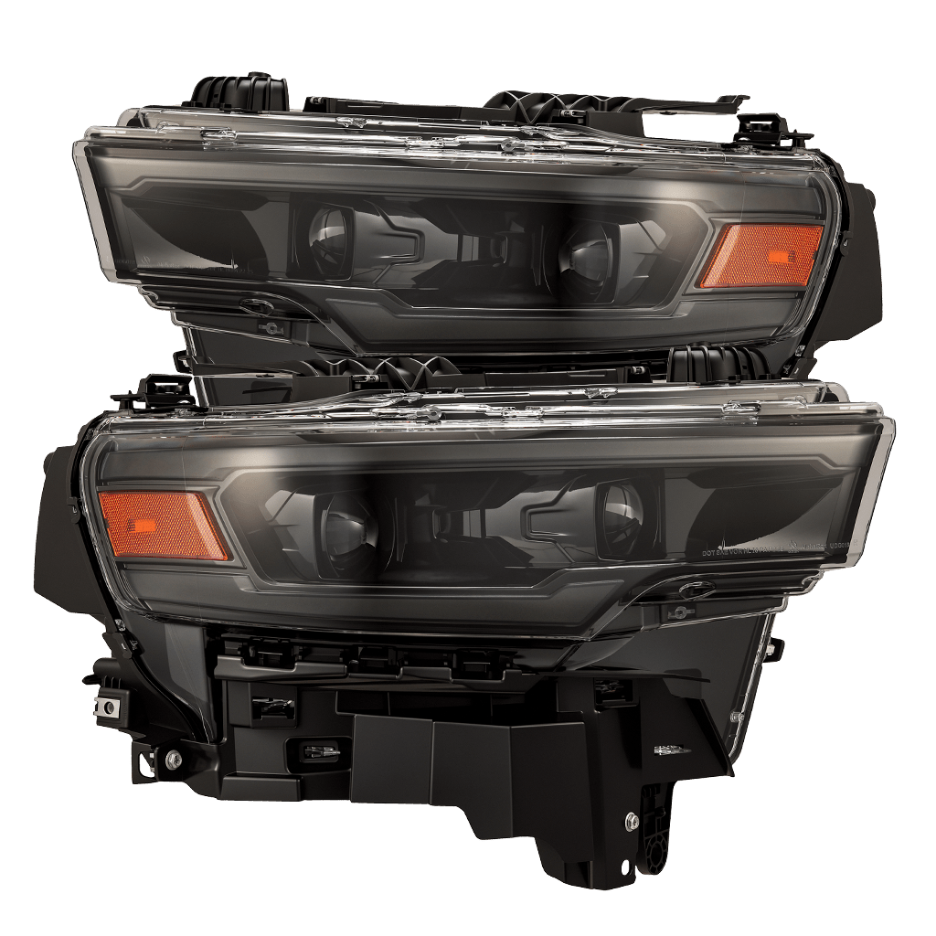 AlphaRex 880906 25-26 Dodge Ram 1500 Luxx LED Projector Headlights -Alpha Black w/Activation Light/Sequential Signal/Switchback