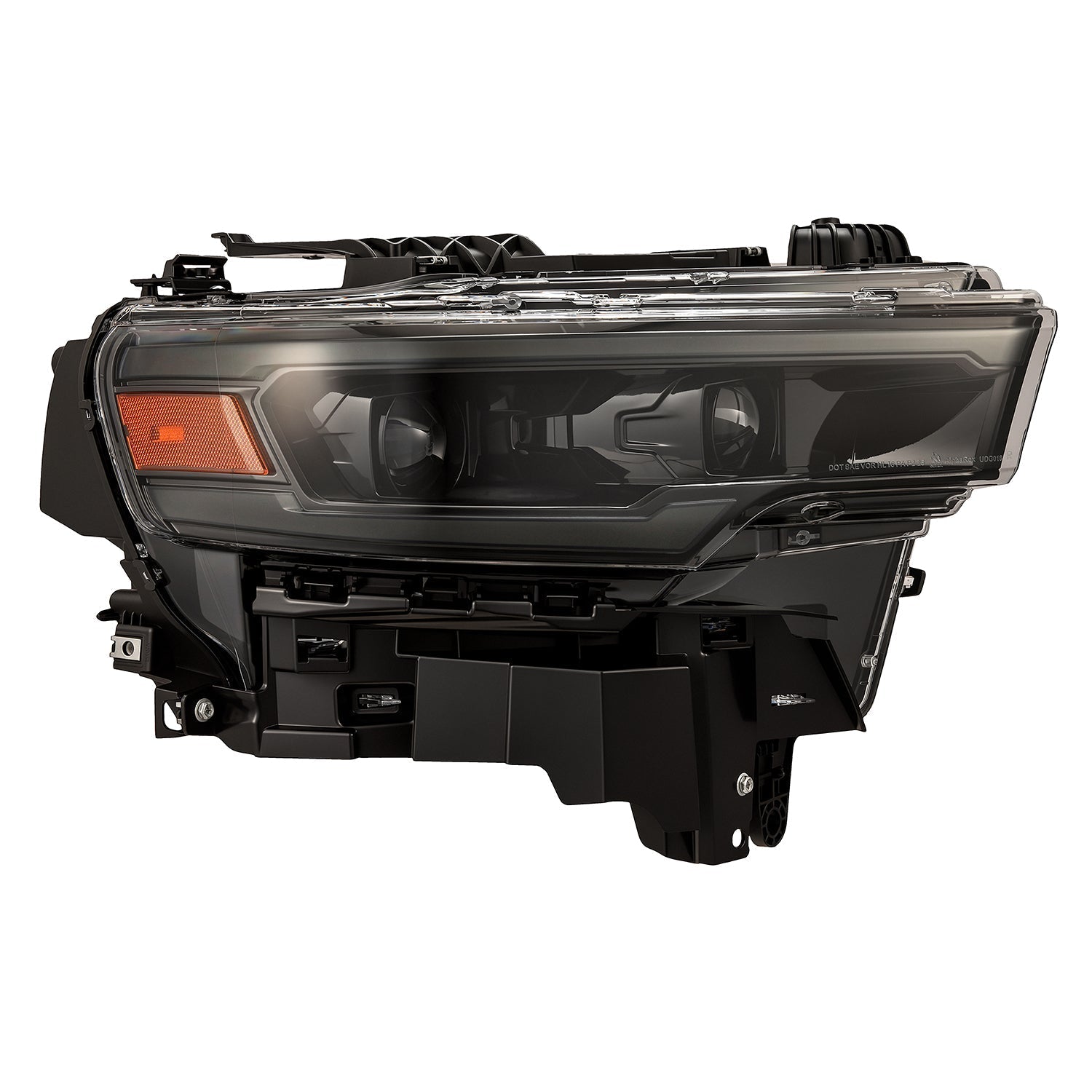 AlphaRex 880906 25-26 Dodge Ram 1500 Luxx LED Projector Headlights -Alpha Black w/Activation Light/Sequential Signal/Switchback