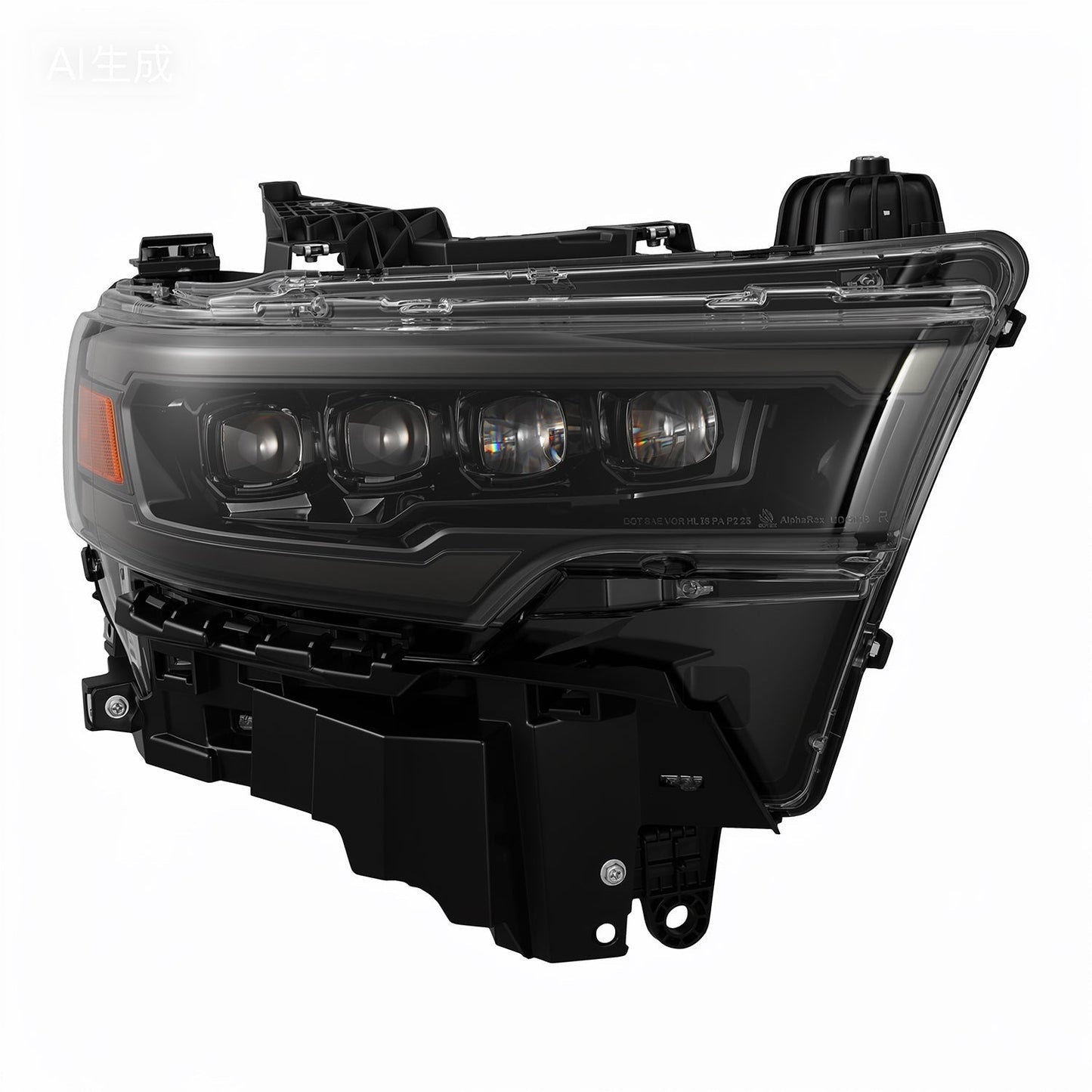 AlphaRex 880890 25-26 Dodge Ram 1500 NOVA LED Projector Headlights- Alpha-Black w/Activation Light/Sequential Signal/Switchback