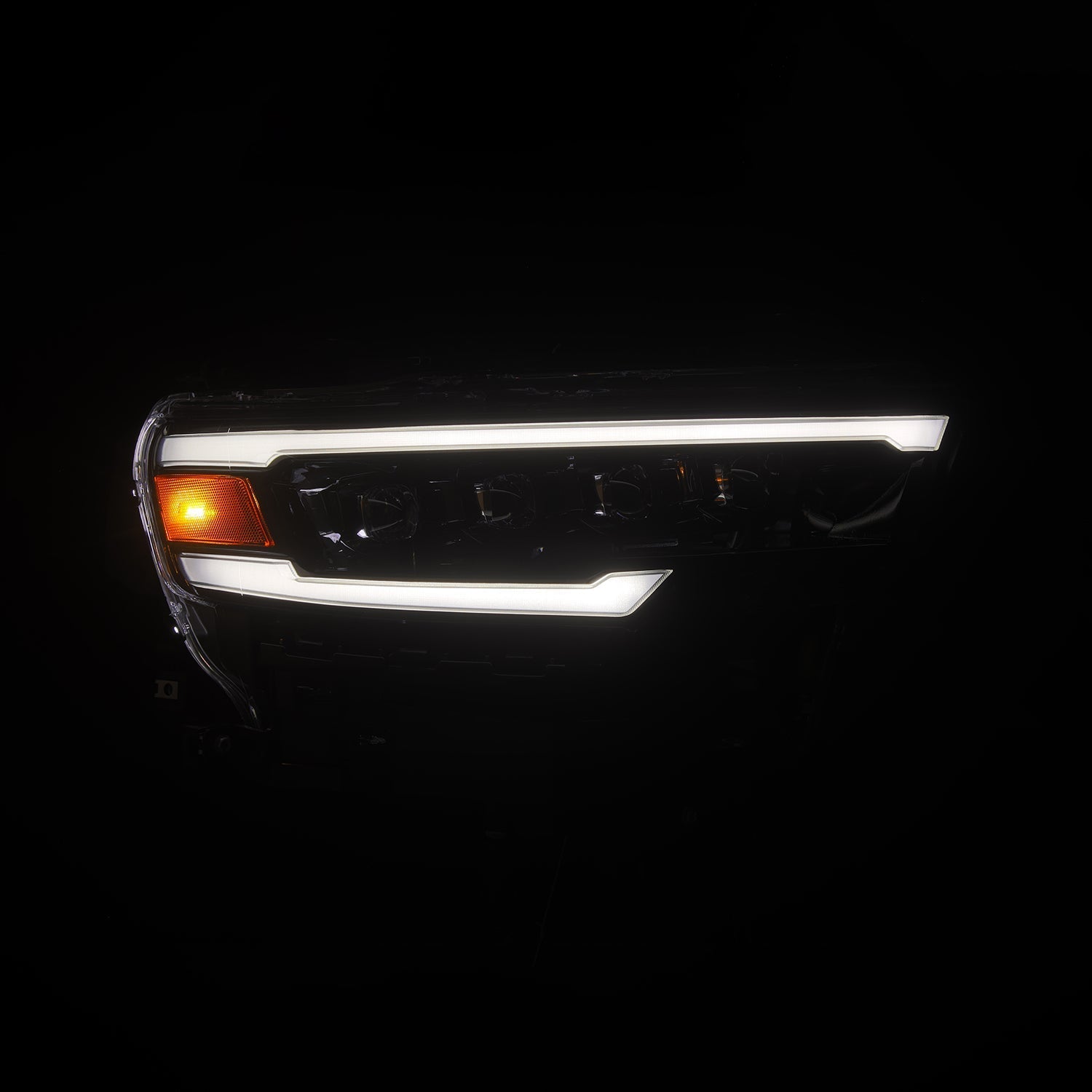AlphaRex 880890 25-26 Dodge Ram 1500 NOVA LED Projector Headlights- Alpha-Black w/Activation Light/Sequential Signal/Switchback