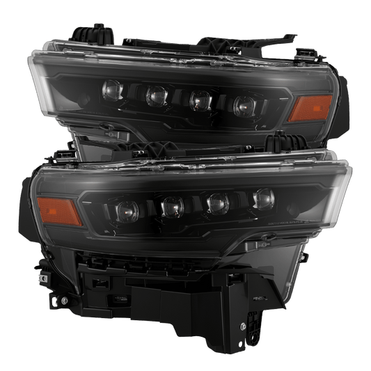 AlphaRex 880890 25-26 Dodge Ram 1500 NOVA LED Projector Headlights- Alpha-Black w/Activation Light/Sequential Signal/Switchback