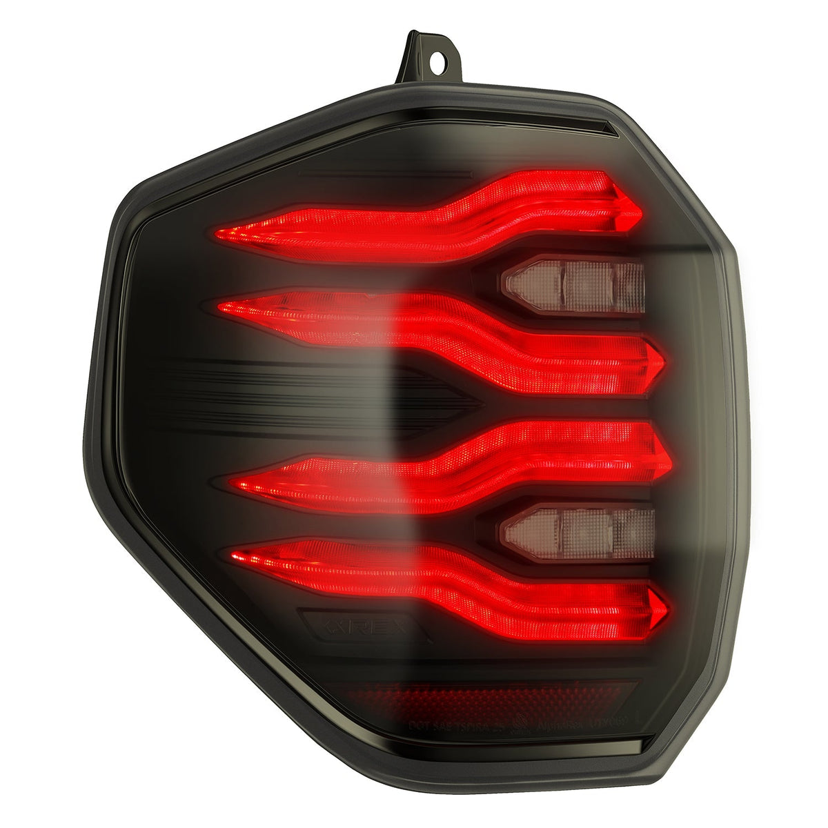 AlphaRex 678020 2025+ Toyota 4Runner Luxx Series LED Tail Lights - Black/Smoke