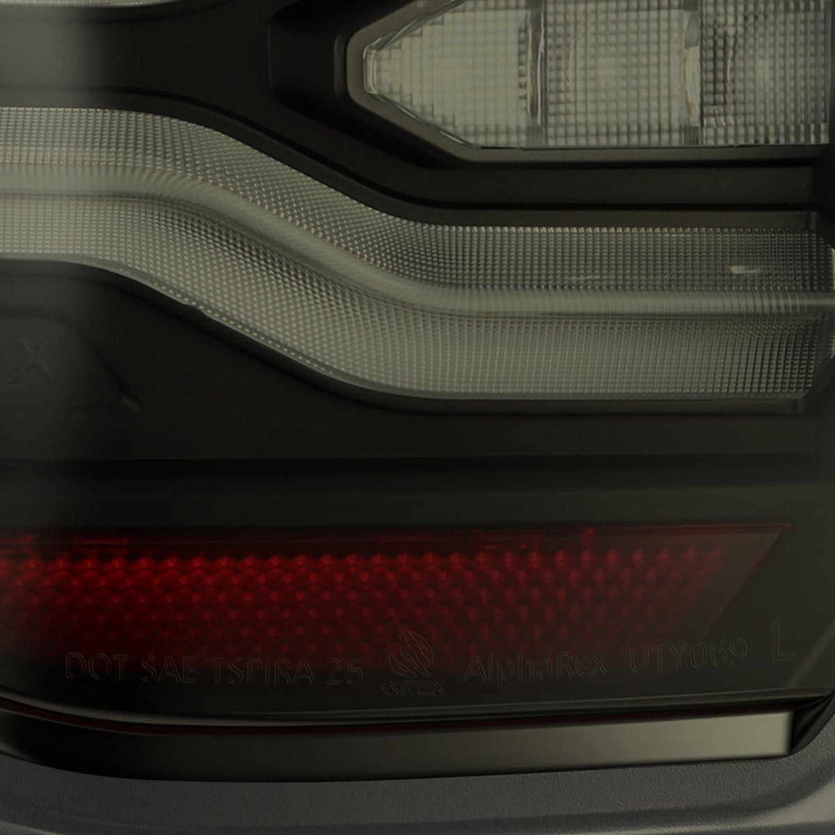 AlphaRex 678020 2025+ Toyota 4Runner Luxx Series LED Tail Lights - Black/Smoke