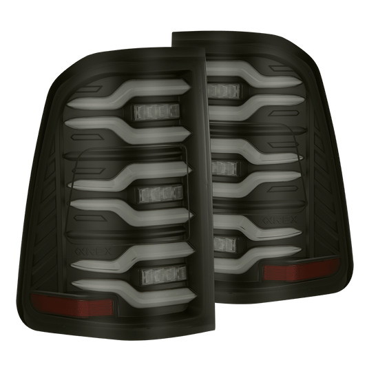 AlphaRex 640042 2025 Dodge Ram 1500 Luxx-Series LED Tail Lights - Black