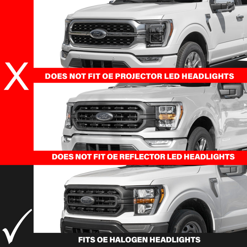 ANZO 2021-2023 Ford F-150 LED Projector Headlights