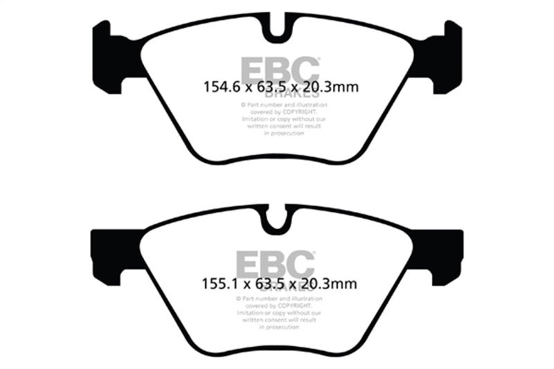 EBC 09+ BMW Z4 3.0 (E89) Yellowstuff Front Brake Pads DP41493R