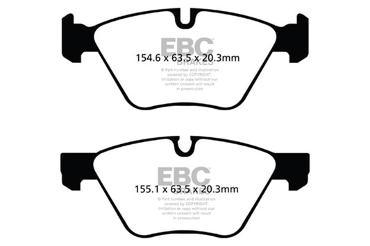 EBC 09+ BMW Z4 3.0 (E89) Yellowstuff Front Brake Pads DP41493R